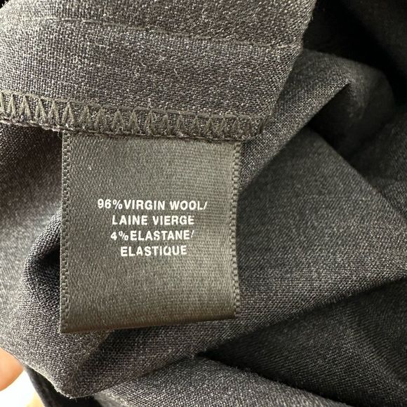 Lafayette 148 Stretch Wool Irving Pants Size 10 Grey Office Classic - Picture 10 of 10